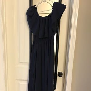 Navy Blue Maxi Dress